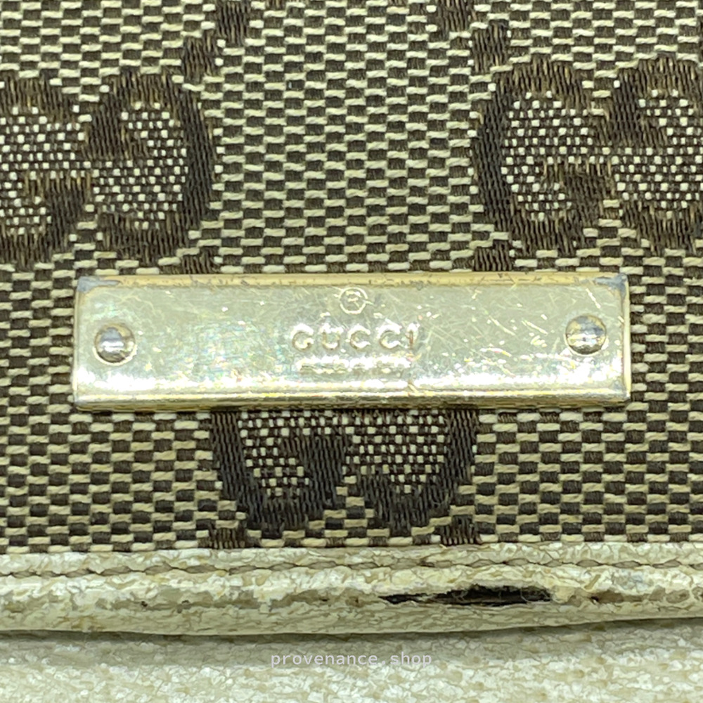 🔴 Gucci GG Canvas Long Wallet - White - Picture 2 of 11